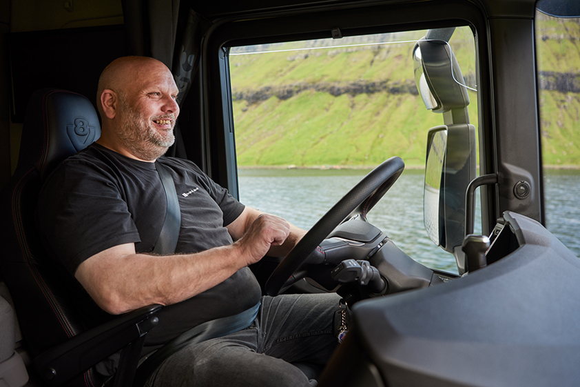 Scania electric truck driver Scania electric truck driver