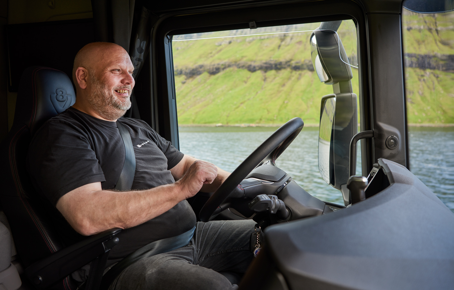 Scania electric truck driver Scania electric truck driver
