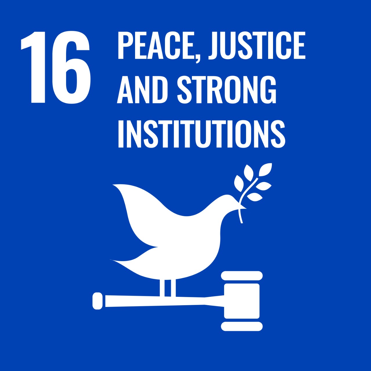 SDG 16 – Peace, justice and strong institutions