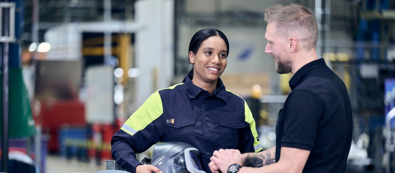 Two Scania employees in Luleå, Sweden